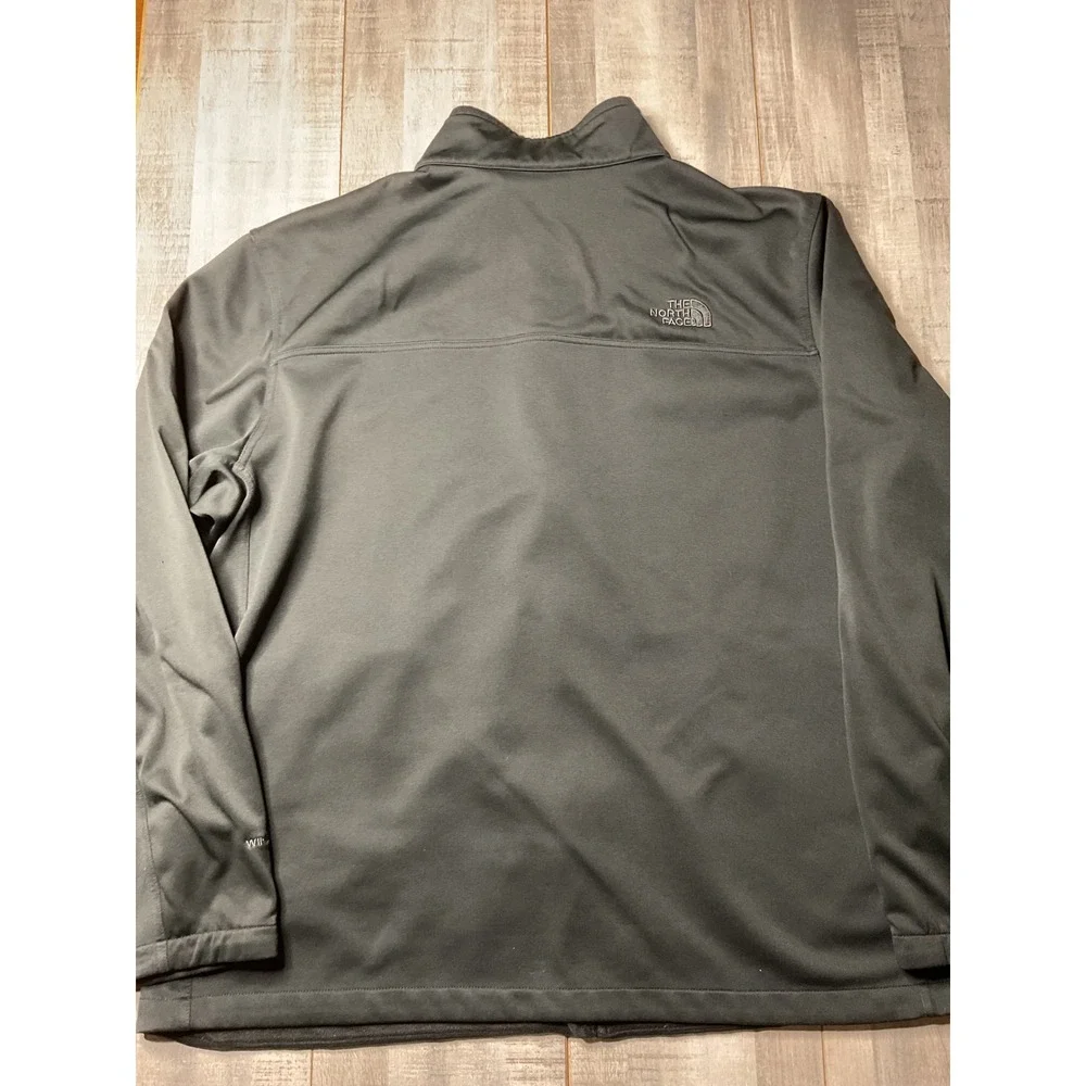 The North Face Mens Black Windwall Softshell Full Zip Jacket XXL Microfleece